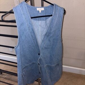 Promesa Light Blue Denim Vest